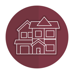 exterior house isolated icon vector illustration design