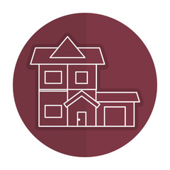 exterior house isolated icon vector illustration design