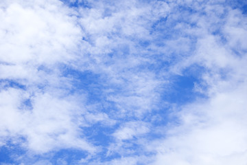clouds in the blue sky