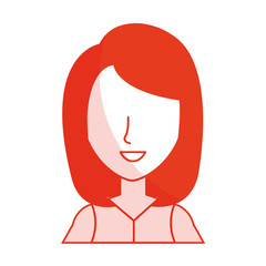 beautiful and young woman character vector illustration design