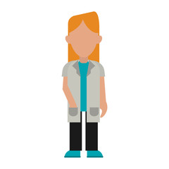 female medical doctor icon image vector illustration design 