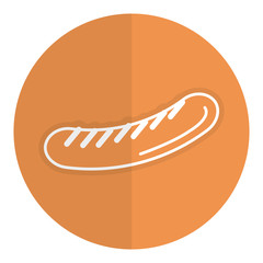 delicious sausage isolated icon vector ilustration design