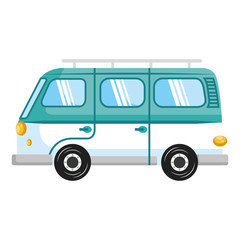 van turism isolated icon vector illustration design