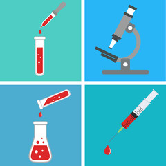 Laboratory blood test kit