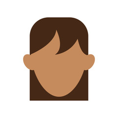 faceless woman icon image vector illustration design 