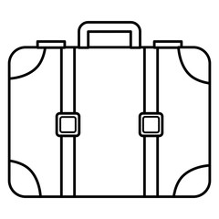 suitcase travel isolated icon vector illustration design vector illustration design