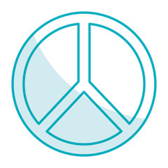 peace symbol isolated icon vector illustration design
