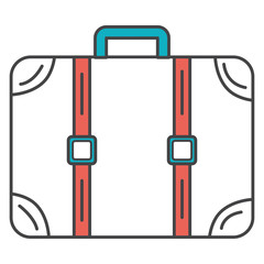 suitcase travel isolated icon vector illustration design vector illustration design