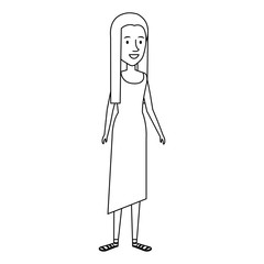 woman character hippy lifestyle vector illustration design