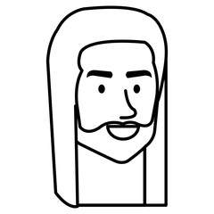 man character hippy lifestyle vector illustration design