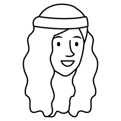 woman character hippy lifestyle vector illustration design