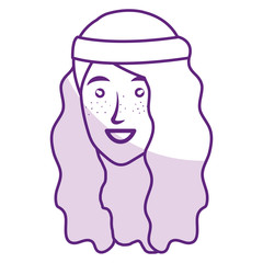 woman character hippy lifestyle vector illustration design