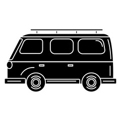 van turism isolated icon vector illustration design