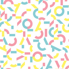Seamless pattern. Modern stylish texture. Abstract geometrical colorful background. Original texture with broken lines, polygons, difficult polygonal shapes