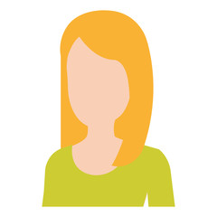 beautiful and young woman character vector illustration design
