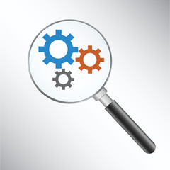  cog-wheel vector icon