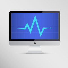 Computer diagnostics icon
