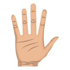 Obraz premium hand human open icon vector illustration design