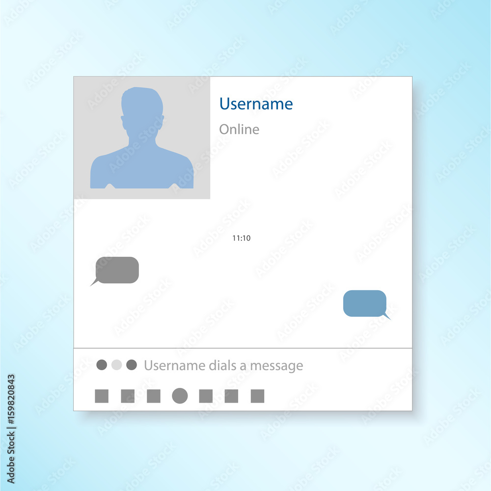 Wall mural dialog box with messages