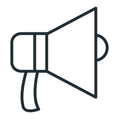 Fototapeta premium megaphone sound isolated icon vector illustration design