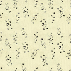 Hand drawn seamless pattern with mushrooms.