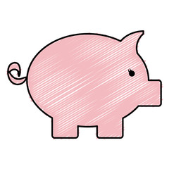 piggy savings isolated icon vector illustration design