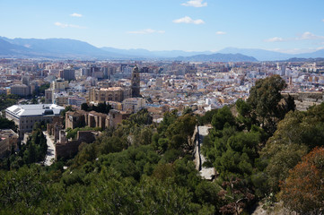 Obraz premium Malaga von oben