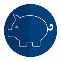 piggy savings isolated icon vector illustration design