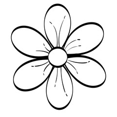 cute flower decorative icon vector illustration design