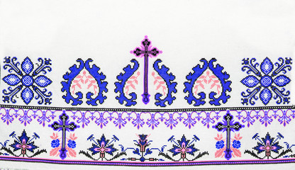 Ukrainian folk embroidery, handmade