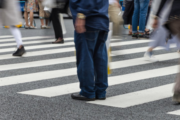 休日の銀座　歩行者天国の雑踏２