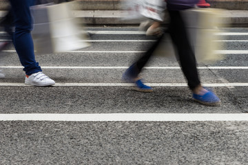 休日の銀座　歩行者天国の雑踏９