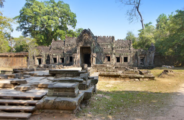 Fototapeta premium Świątynia Preah Khan (XII wiek) w Angkor Wat, Siem Reap, Kambodża.