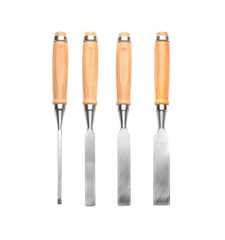 Set of carpenter's tools on white background
