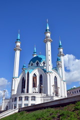 Obraz na płótnie Canvas Qol Sharif, Qol Sherif or Kol Sharif mosque in Kazan, the capital city of Tatarstan republic, Russia