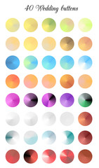 Wedding Tone Color Shade Background, Colorful gradient meshes