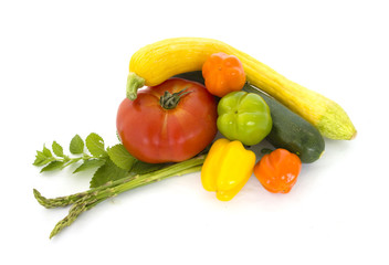 Fresh summer vegetables