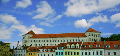 Obraz premium Bilina castle and chateau. Former headquarters of lobkowicz. Teplice district, Usti nad Labem region, Czech Republic