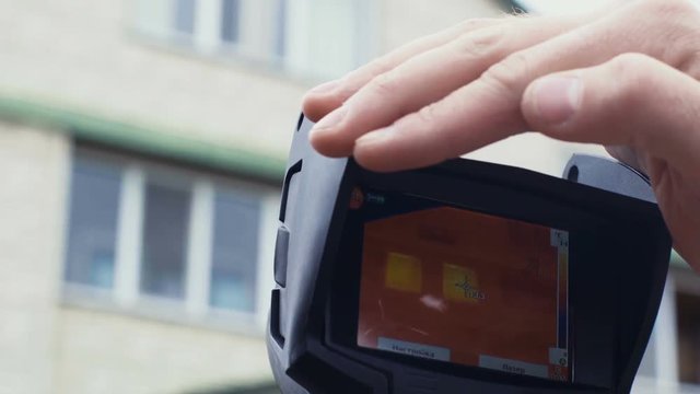 window heated, the readings of a thermal imager