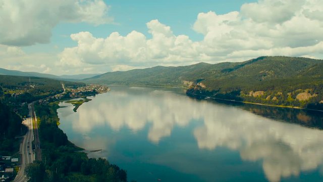 Yenisei River is a large northern river.