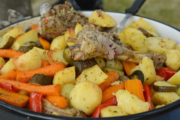 Preparing food
