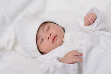 赤ちゃんの寝顔