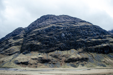 rock mountain in scotland - 159843640