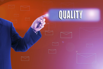 Business futuristic touchscreen with business conceptual text. Blurred background and lens flare...