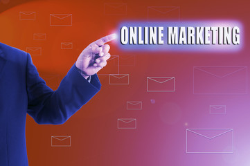 Business futuristic touchscreen with business conceptual text. Blurred background and lens flare...