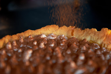 Cheesecake Tiramisu. The combination of two incredible desserts in one.My real discovery The basis crumbly shortcrust pastry with almond flour, coffee and whipped cream layer,and topped with real