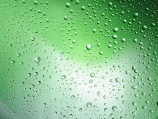 Water drops color background rain glass space rainbow.