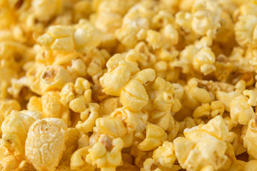 popcorn in close up for background