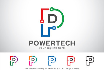 Letter P Logo Template Design Vector, Emblem, Design Concept, Creative Symbol, Icon