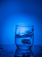 Ecologycal concept. Water preservation, water resources, purification, clear water, water leak. Lifestyle for healthcare